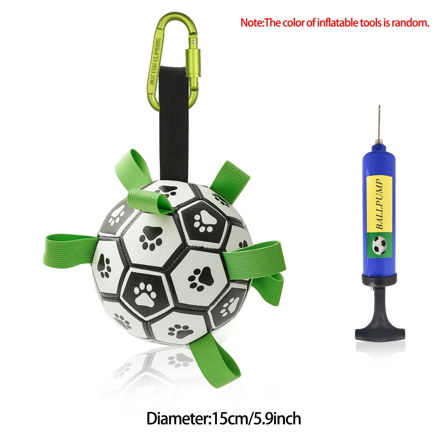 Interactive Dog Fetch Ball – Tough Soccer Toy for Training, Exercise & Outdoor Fun
