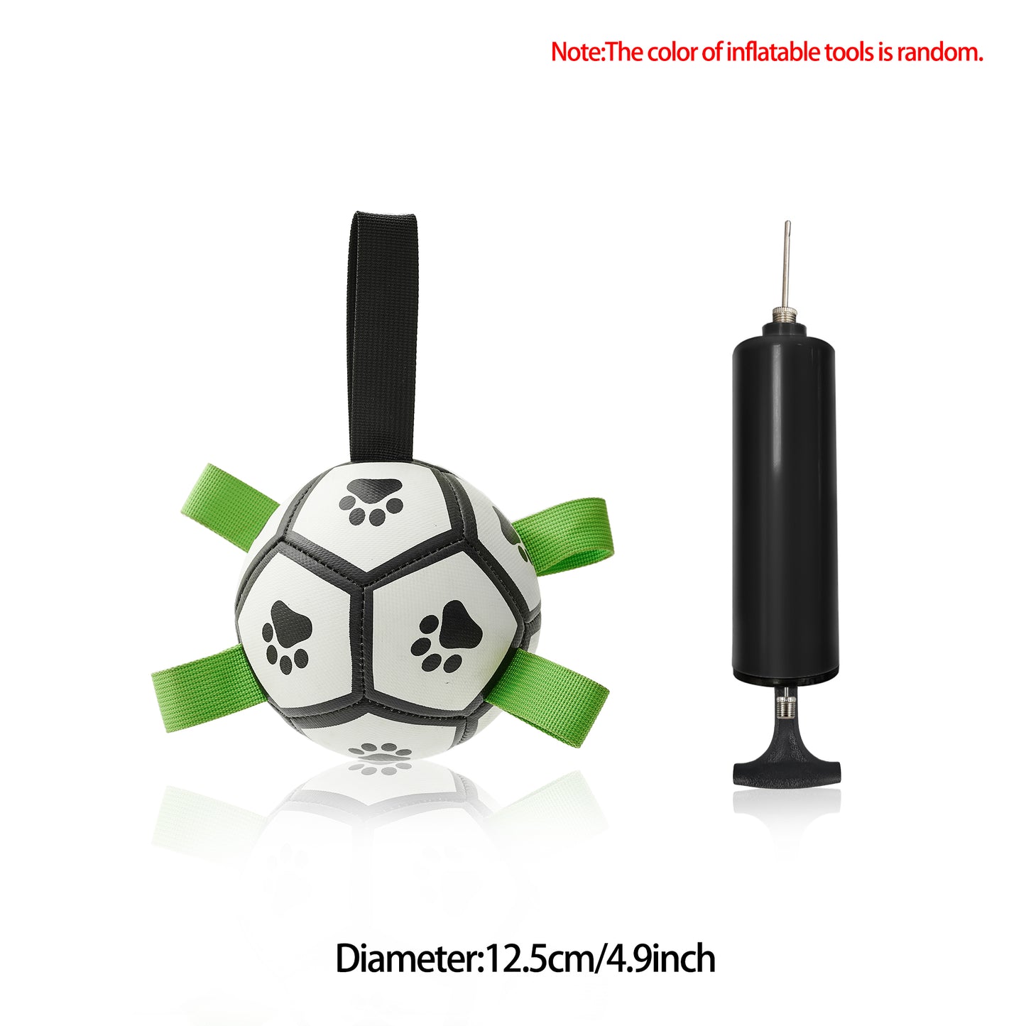 Interactive Dog Fetch Ball – Tough Soccer Toy for Training, Exercise & Outdoor Fun