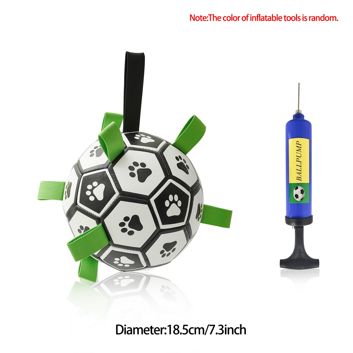 Interactive Dog Fetch Ball – Tough Soccer Toy for Training, Exercise & Outdoor Fun