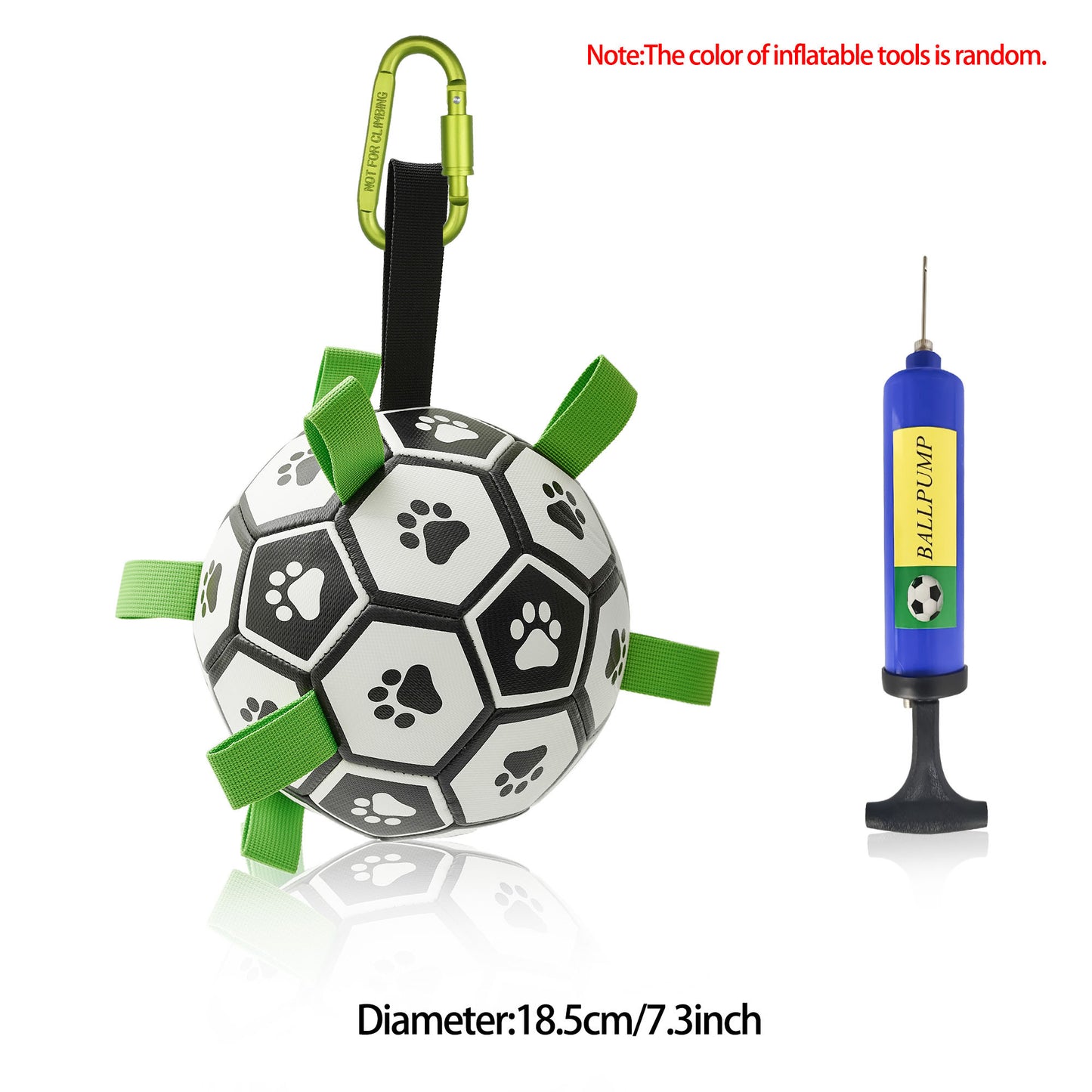 Interactive Dog Fetch Ball – Tough Soccer Toy for Training, Exercise & Outdoor Fun