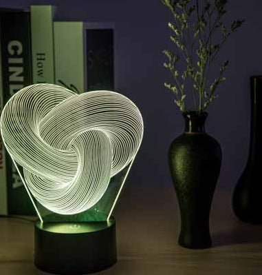Mood Light 3D LED Night Lamp – Acrylic Touch Lamp, Ideal Gift for Baby & Bedroom