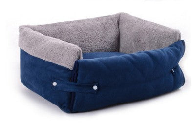 Soft Flip Pet Nest Bed – Comfortable Blanket for Small Pets