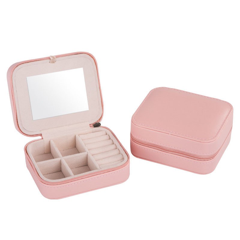 Travel Jewelry Case for Women – Mini Portable Organizer Box for Earrings, Rings & Accessories