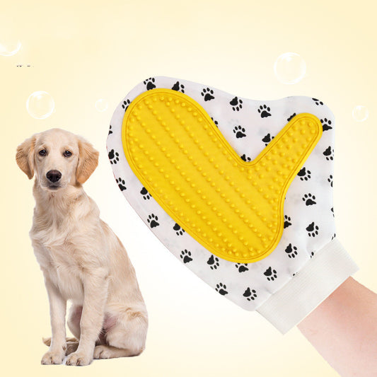 Silicone Pet Grooming Glove – Deshedding Brush for Dogs & Cats Bath & Hair Removal