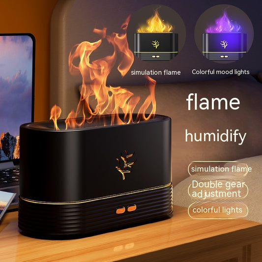 USB Flame Humidifier – Soothing Mist & Cozy Glow