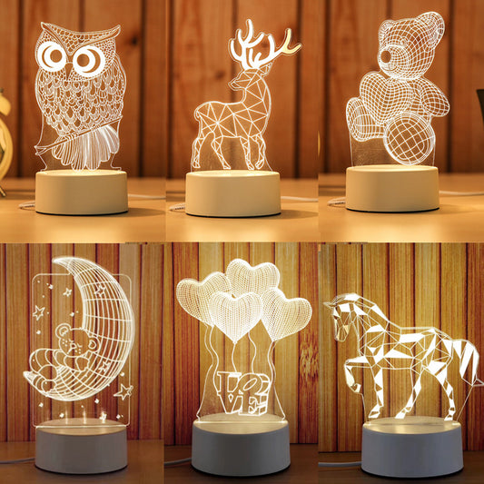 Creative Bedroom Night Light LED – Bedside Lamp for Relaxing Sleep & Home Decor