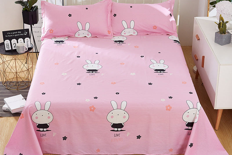 Soft Cartoon Bed Sheets – Single Piece Bedding for Kids, Teens & Dorm Rooms