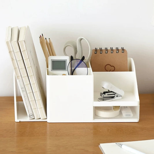 Desktop Desk Storage Organizer Box – Office Folder Holder for Files & Stationery Organizer