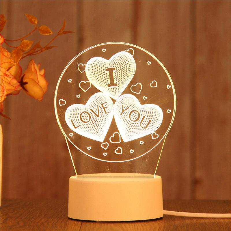 Creative Bedroom Night Light LED – Bedside Lamp for Relaxing Sleep & Home Decor