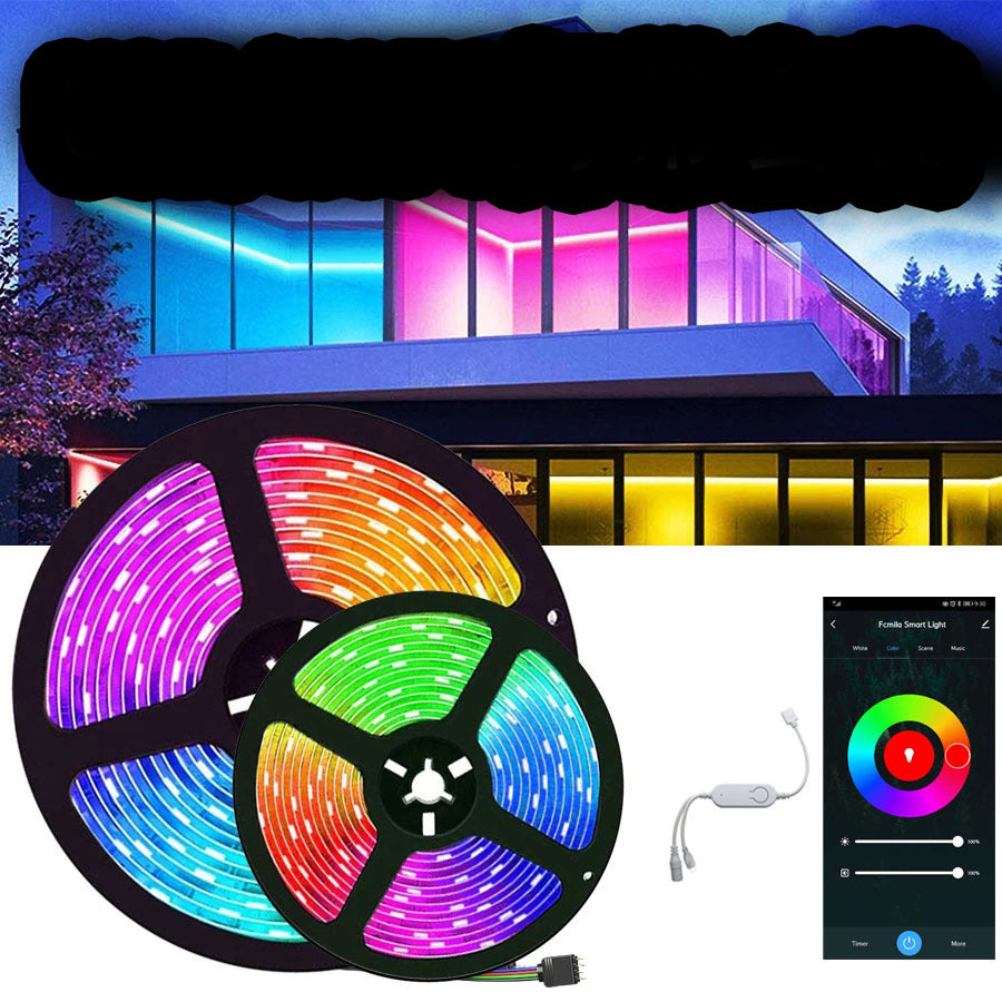 Color Changing RGB LED Strip Lights – Dimmable Mood Lighting for Bedroom, Gaming & TV