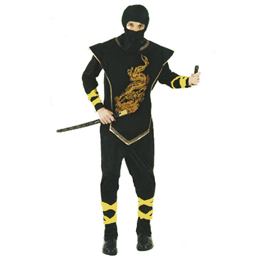 Black Ninja Warrior Costume – Halloween Cosplay Set for Party, Events & Roleplay