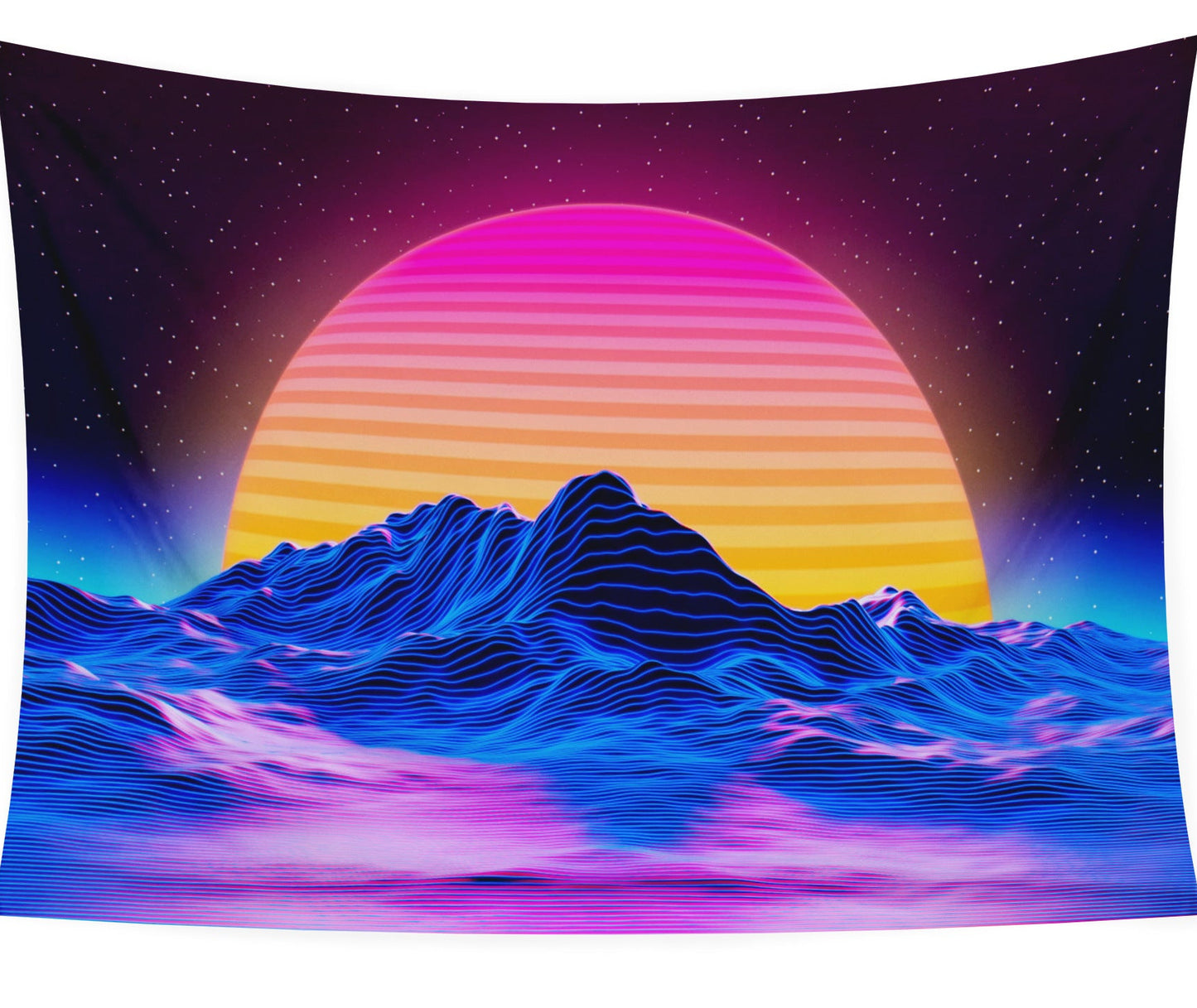 Fluorescent Wall Tapestry – Game Room & Dorm Room Hanging Decor