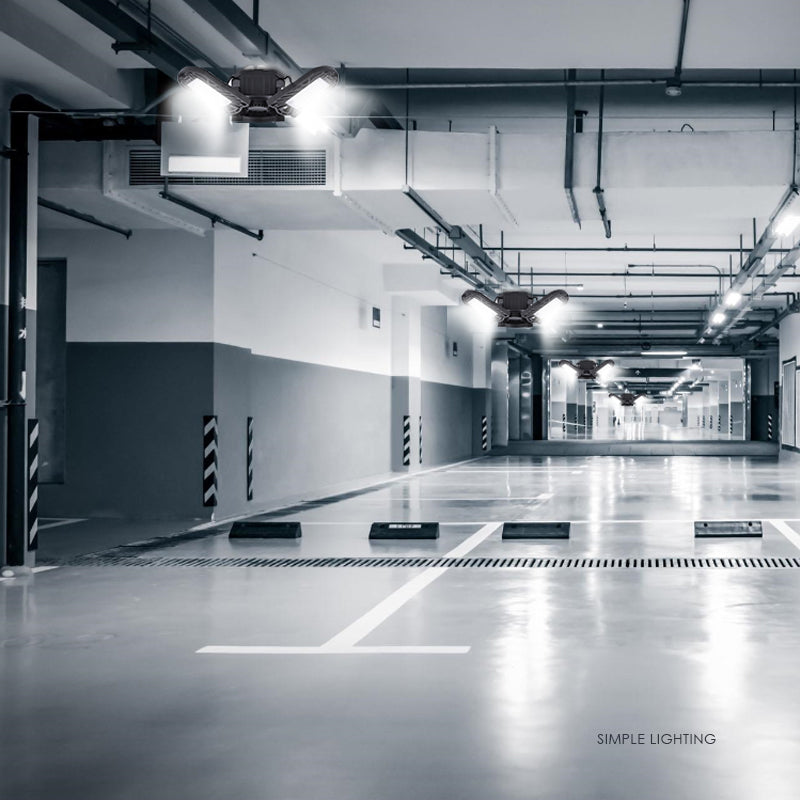 Heavy Duty LED Garage Light – Deformable High Power Ceiling Lamp