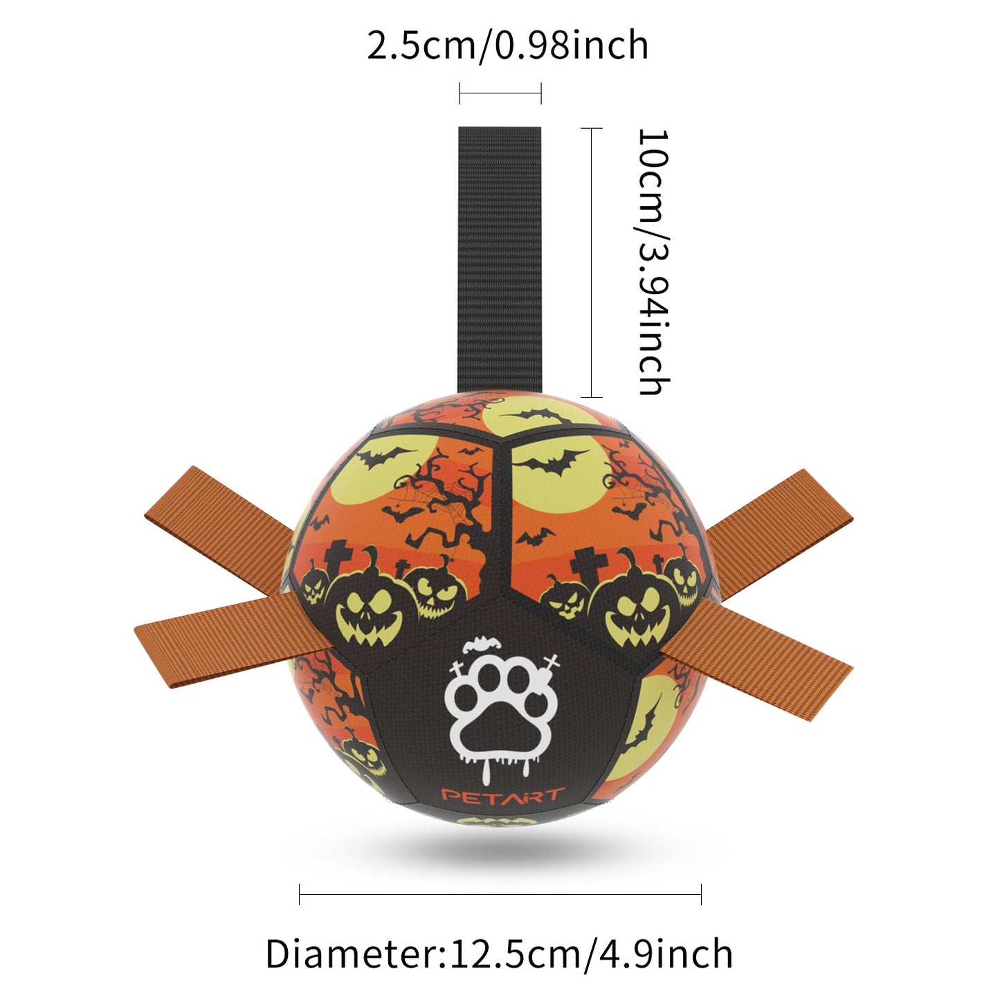 Interactive Dog Fetch Ball – Tough Soccer Toy for Training, Exercise & Outdoor Fun