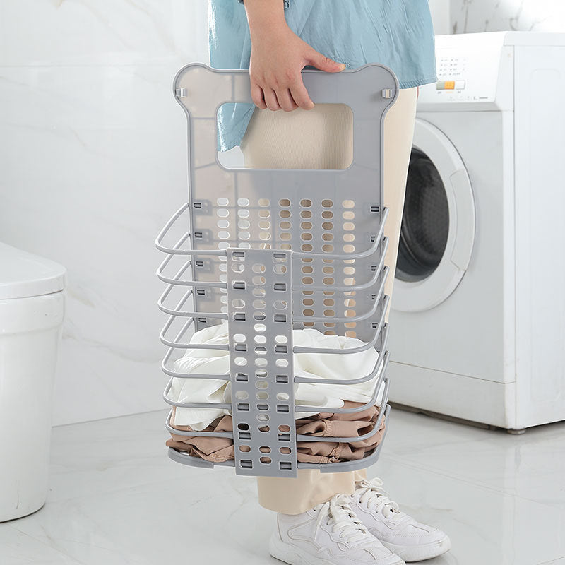Foldable Laundry Basket with Handle – Clothes & Toy Storage Organizer