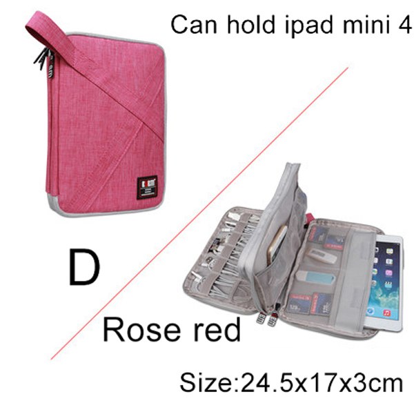 Travel Gadget Organizer Case – Cable Storage Bag for Phone Chargers & Tech Accessories