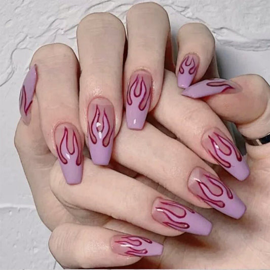 Fashion Press On Nails – Soft Fake Nails Salon Finish Nail Set