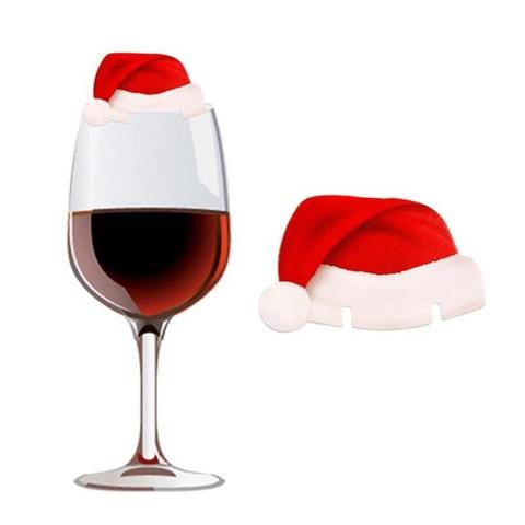 Festive Wine Glass Decor – Christmas Table Setup Accessories (10pcs Set)
