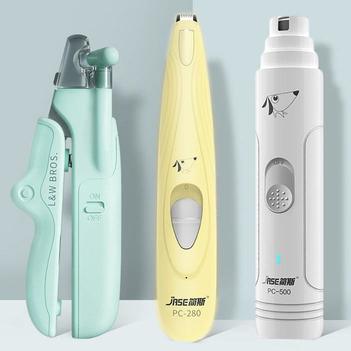 Pet Nail Trimmer LED Light – Professional Dog Cat Grooming Clippers for Home Care & Safety