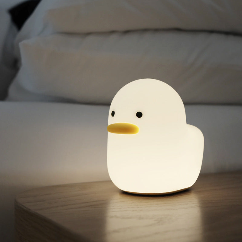 Silicone Duck Night Light – Cute LED Lamp for  Bedroom, Bedside & Cozy Room Decor