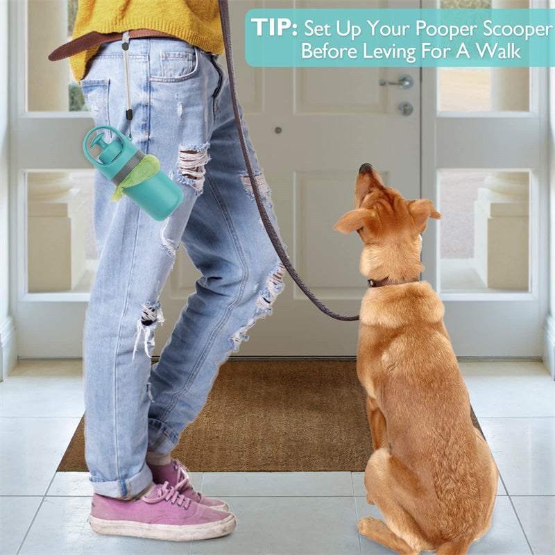 Portable Dog Pooper Scooper with Bag Dispenser – Lightweight
