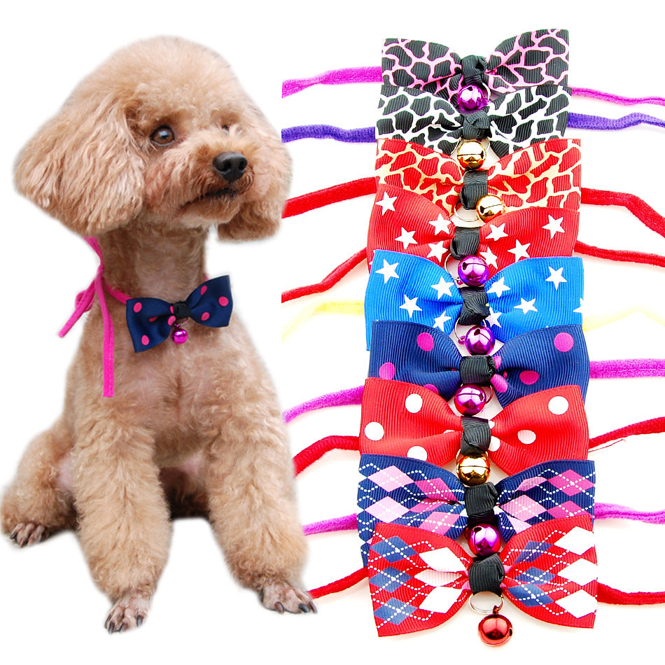 Fashion Pet Bow Tie – Cute Dog & Cat Collar Accessory for Everyday Style