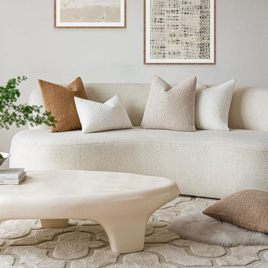 Cozy Bouclé Pillow Cases – Accent Throw Covers for Sofa, Chair & Bedroom