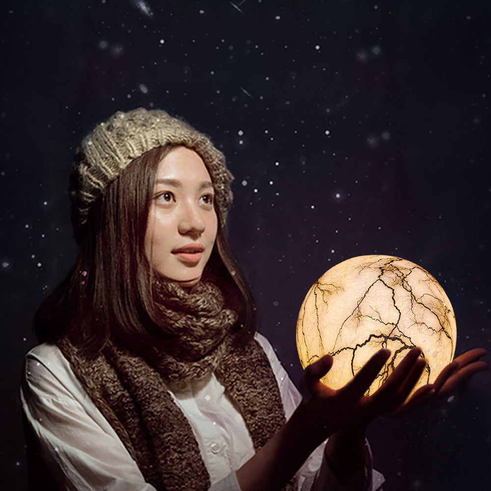 Moon Light LED Night Lamp 3D – Painted Lunar Ambient Light for Bedroom & Cozy Home Decor