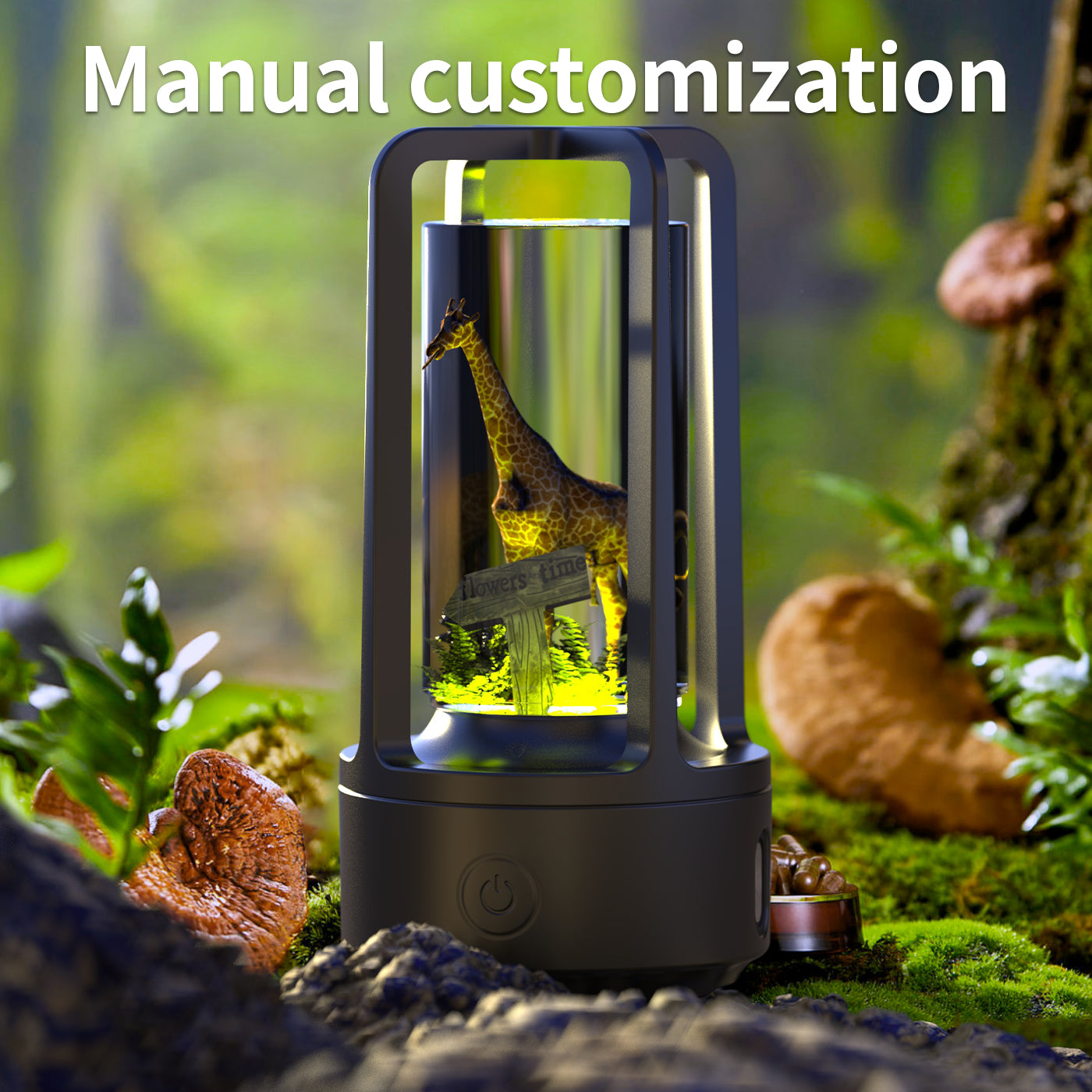 Crystal Audio Night Light Bluetooth Speaker – 2-in-1 Resin Decorative Lamp