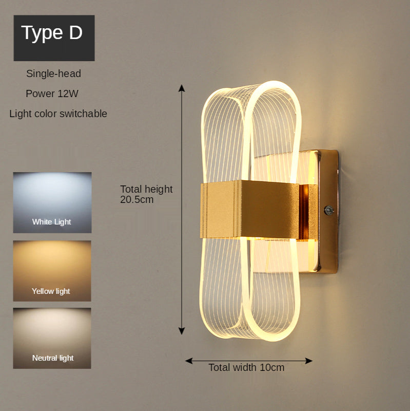 Nordic Style Wall Lamp – Golden Modern Lighting Fixture for Cozy Decor