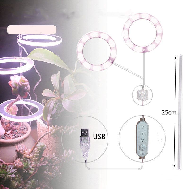 Portable LED Grow Lamp for Plants – Full Spectrum Indoor Plant Light