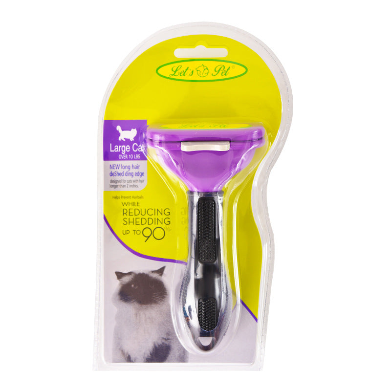 Professional Pet Grooming Brush Dog Cat Hair Deshedding Cleaning Care Tool