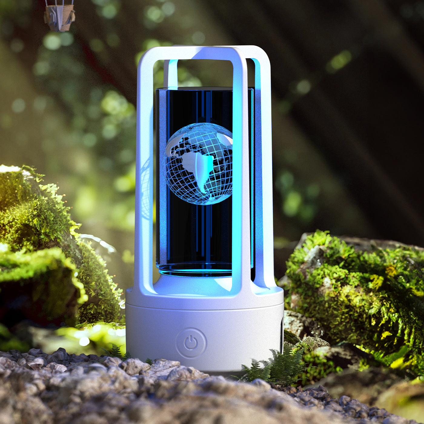 Acrylic Crystal LED Lamp with Bluetooth Speaker – Touch Control Night Light for Bedroom