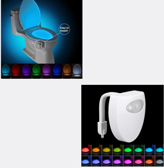 Toilet Sensor Night Light – Color Changing LED for Safe Night Bathroom Visits