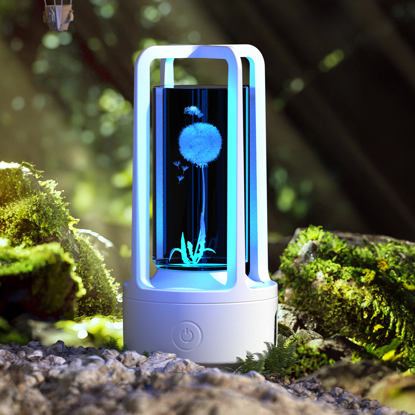 Acrylic Crystal LED Lamp with Bluetooth Speaker – Touch Control Night Light for Bedroom