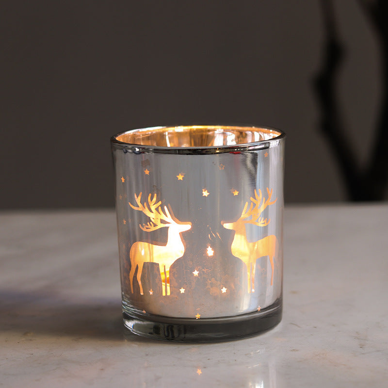 Custom Christmas Glass Ornament Cup – Candle Holder for Festive Home Decor & Gifts