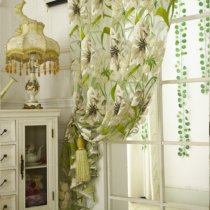 Sheer White Striped Curtains – Lightweight Translucent Yarn Drapes for Bedroom & Home Decor
