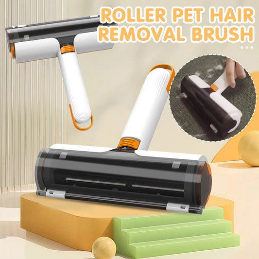 Washable Pet Hair Remover Brush – 2 in 1 Lint Roller for Furniture & Clothing