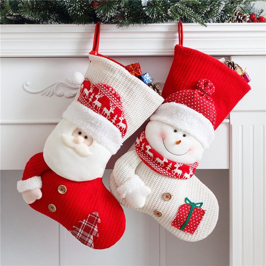Stuffed With Cheer: Santa Knit Stocking