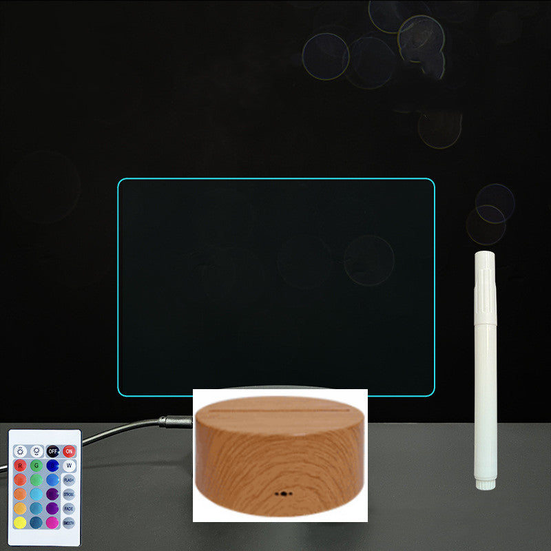 Glow Writing 3D Acrylic Board – LED Message Night Light for Notes, Reminders & Home Decor