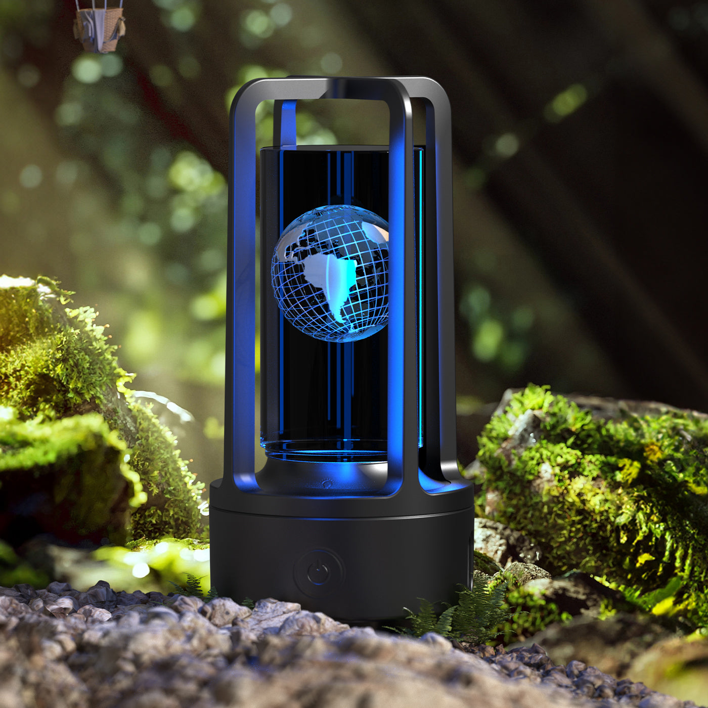 Acrylic Crystal LED Lamp with Bluetooth Speaker – Touch Control Night Light for Bedroom