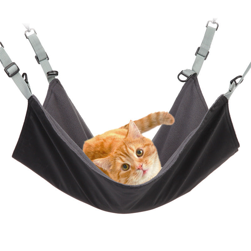 Hanging Cat & Dog Bed – Soft, Cozy Pet Hammock for All Seasons Use