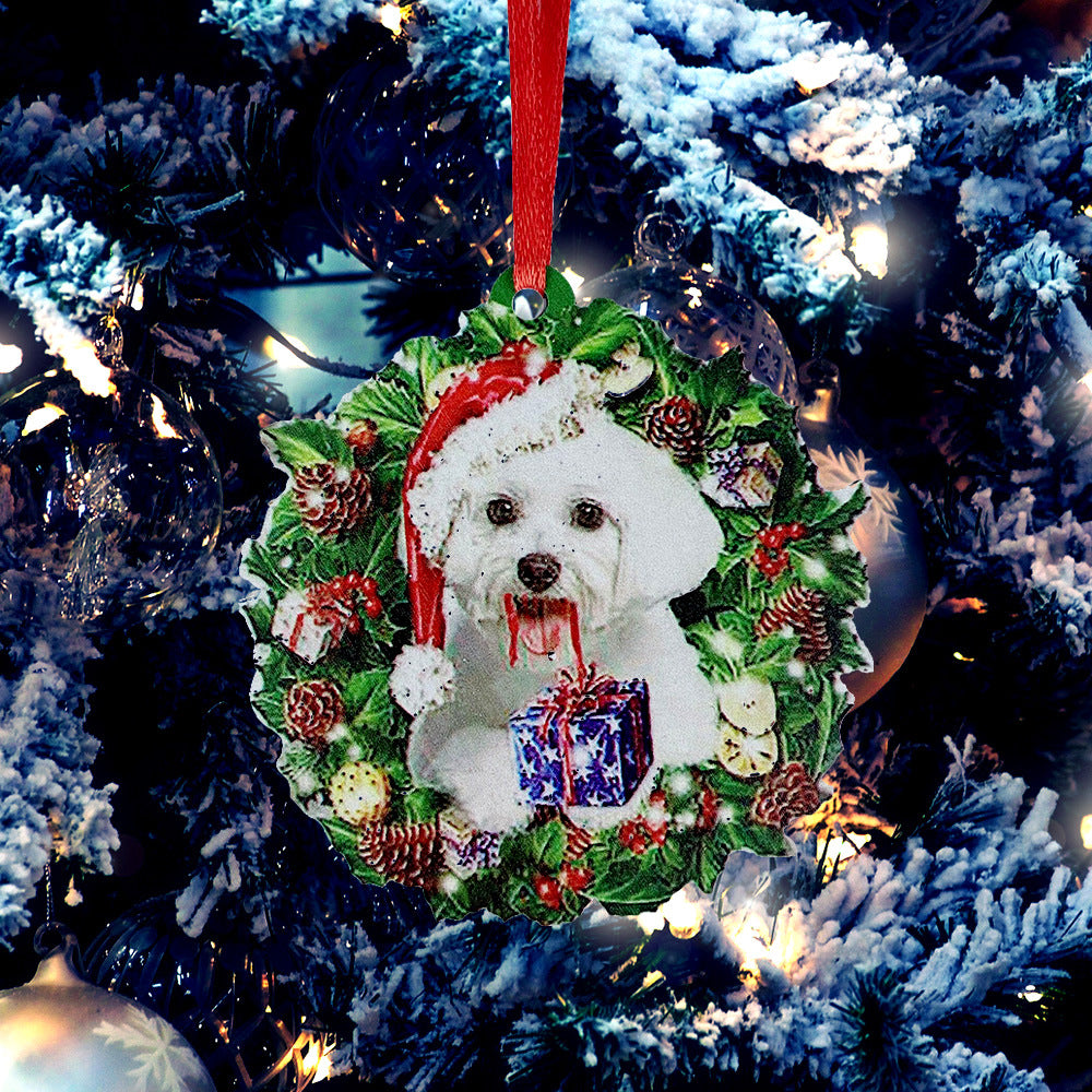 Custom Christmas Tree Ornament Personalized Family Name Hanging Decor