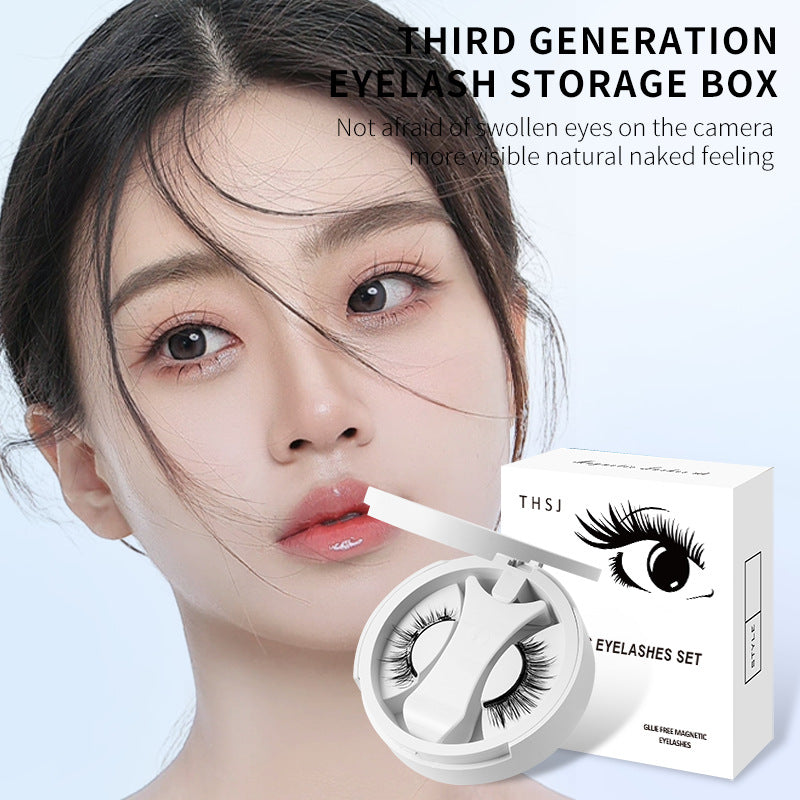 Magnetic Lash Kit with Storage Box – Glue-Free False Eyelashes Makeup Tool Set
