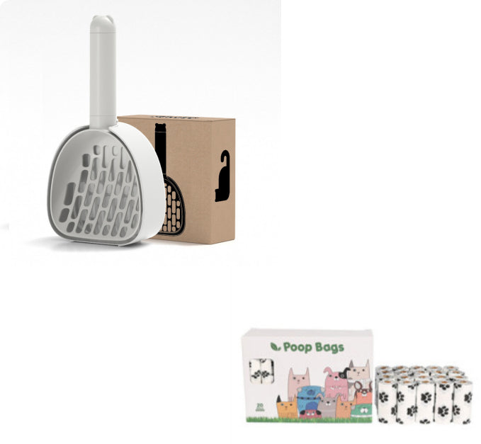 Pet Litter Scoop Tool – Easy Clean Cat Poop Scooper with Holder