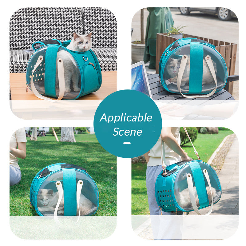 Clear View Pet Carrier Backpack – Stress-Free Travel Bag for Cats & Small Dogs