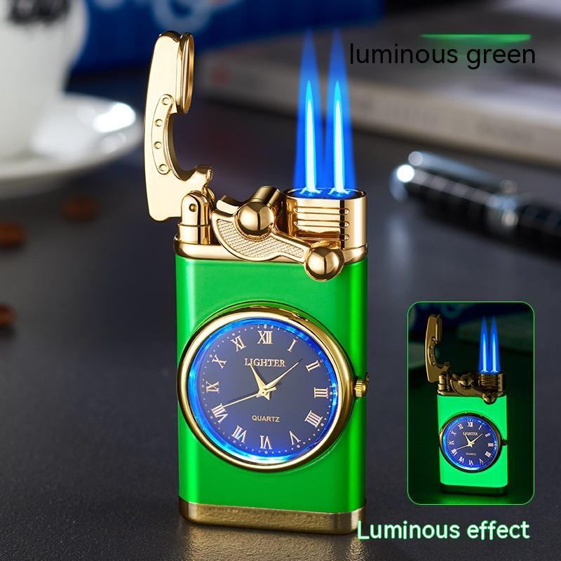 Electric Watch Lighter Men – Windproof Blue Flame Creative Wrist Watch Lighter Gift