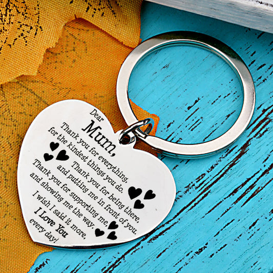Heart Keychain - Thanksgiving Gift for Mum