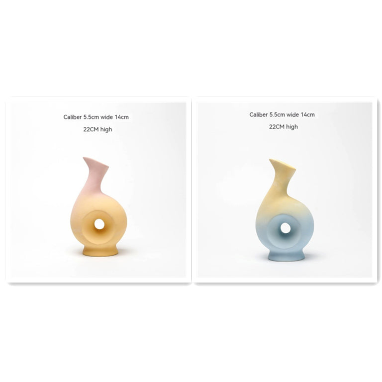 Modern Ceramic Flower Vase – Elegant Living Room Dried Floral Decor Piece