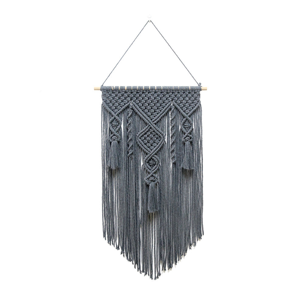 Boho Nordic Wall Hanging Tapestry – Cotton Rope Woven Home Decor for Modern Interior Design